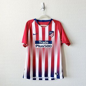 Atletico Madrid 2018 2019 Home Football Soccer Shirt Jersey Nike Size Large